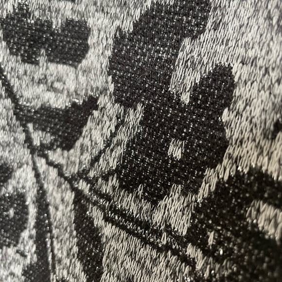 Floral Pattern Dress with Metallic Threads - Picture 4 of 4